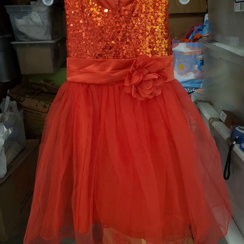 Prince Shimmering Red Sequin Dress